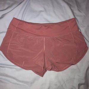pink lululemon shorts